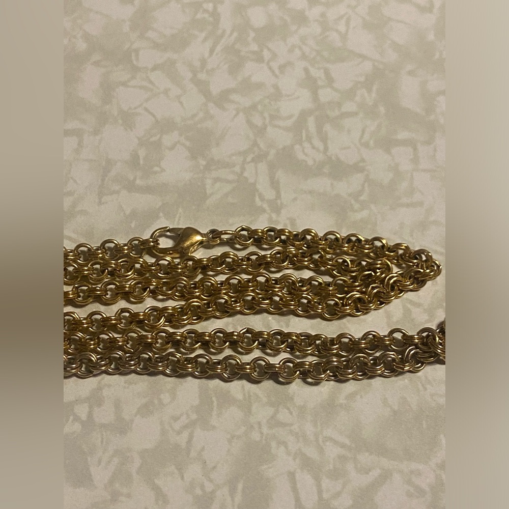 💎 Vintage Costume Acorn Faux Pearl Necklace #7516 - Picture 7 of 9